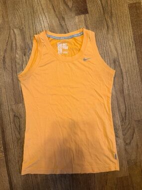 Nike Women’s Orange Tank with Silver Swoosh
